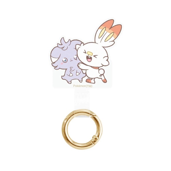 BNIB Japan Pokemon Center Phone multiRing Attachment Scorbunny & Espurr - Picture 2 of 8